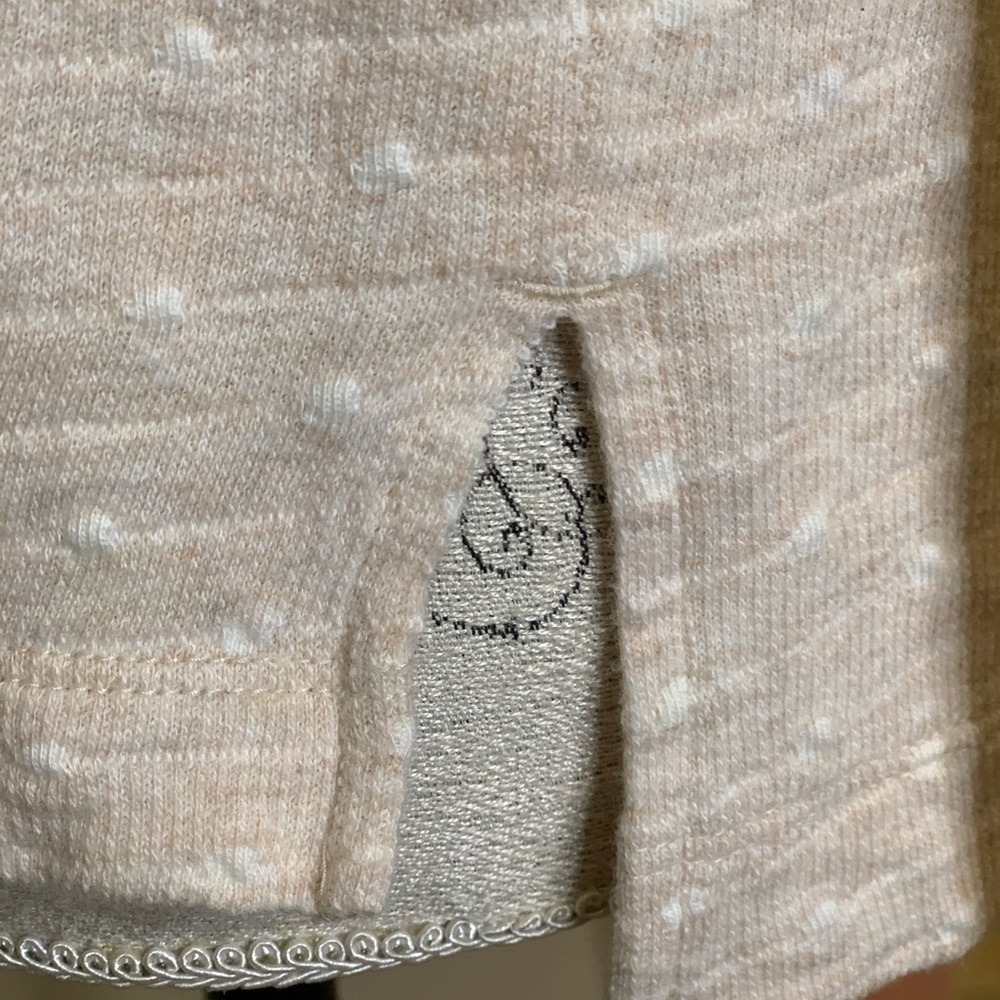 Lou & Grey ~ Cream And White Polka Dot Sweater - image 5